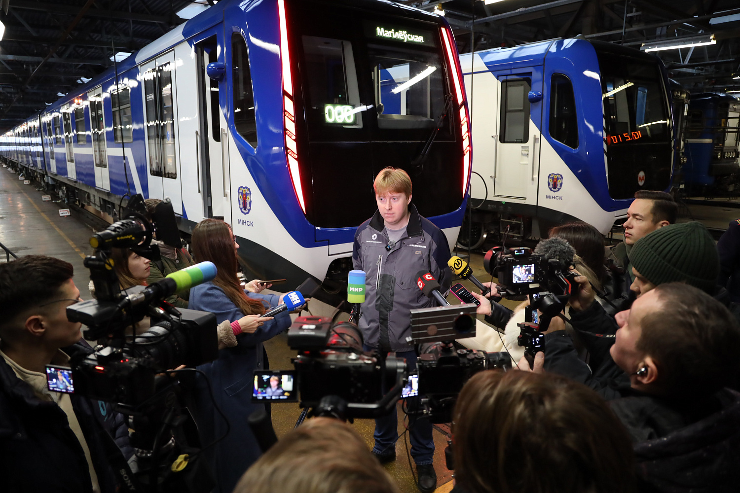 В метрополитен прибыли два новых поезда «Минск 2024»